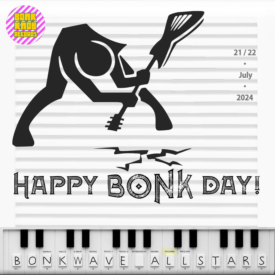 cover of the Happy Bonk Day EP by Bonkwave Allstars